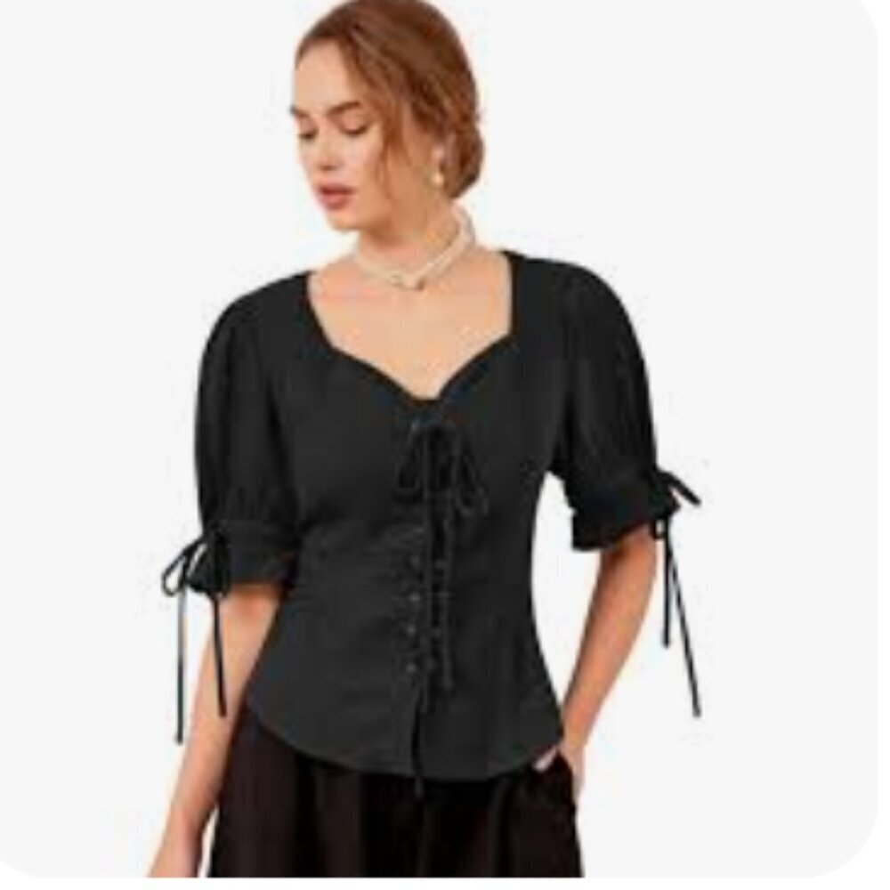 Scarlet Darkness Whitchy Adjustable Lacing At Front size L